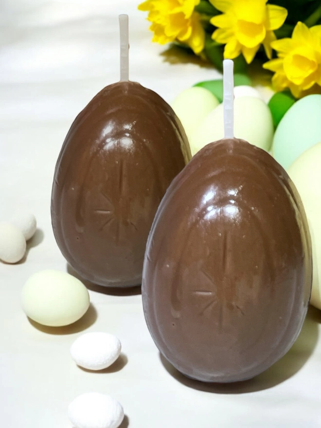 Small Easter Egg Candles  - 2 pk