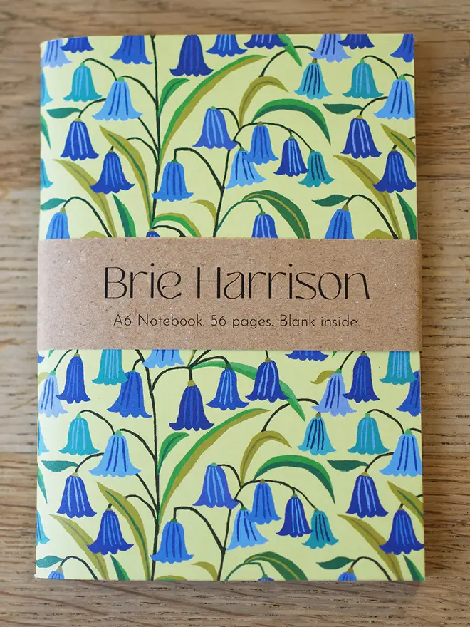 illustrated bluebells notebook