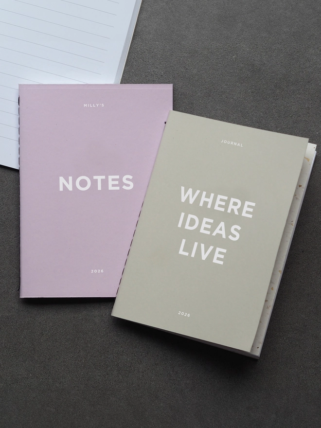 personalised a6 notebook
