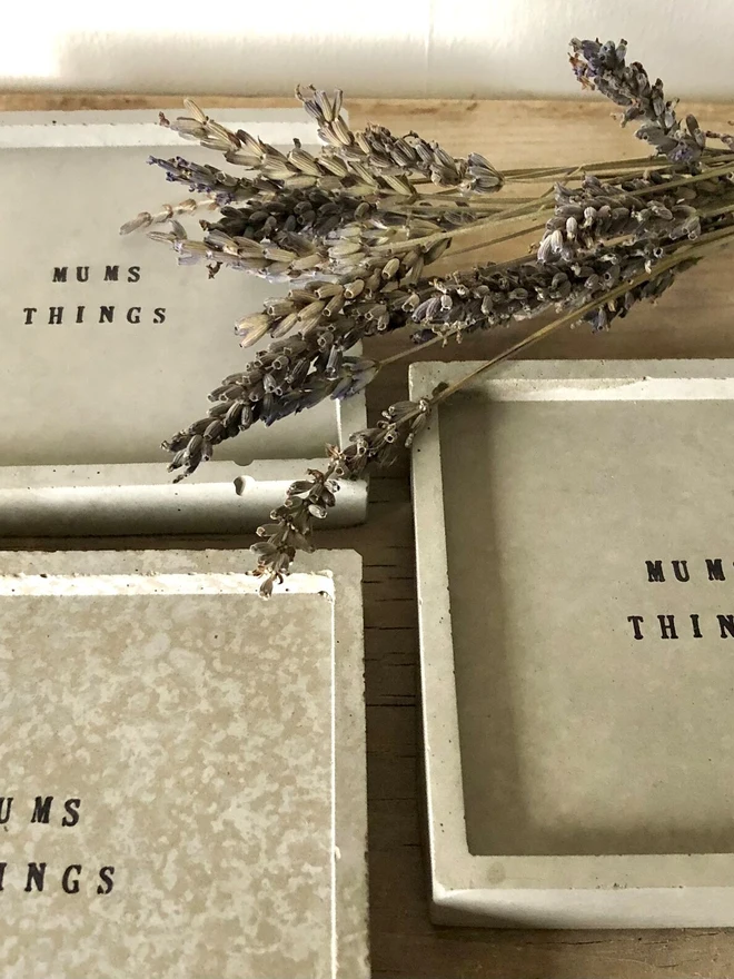 Handmade Concrete Personalised Storage Dish