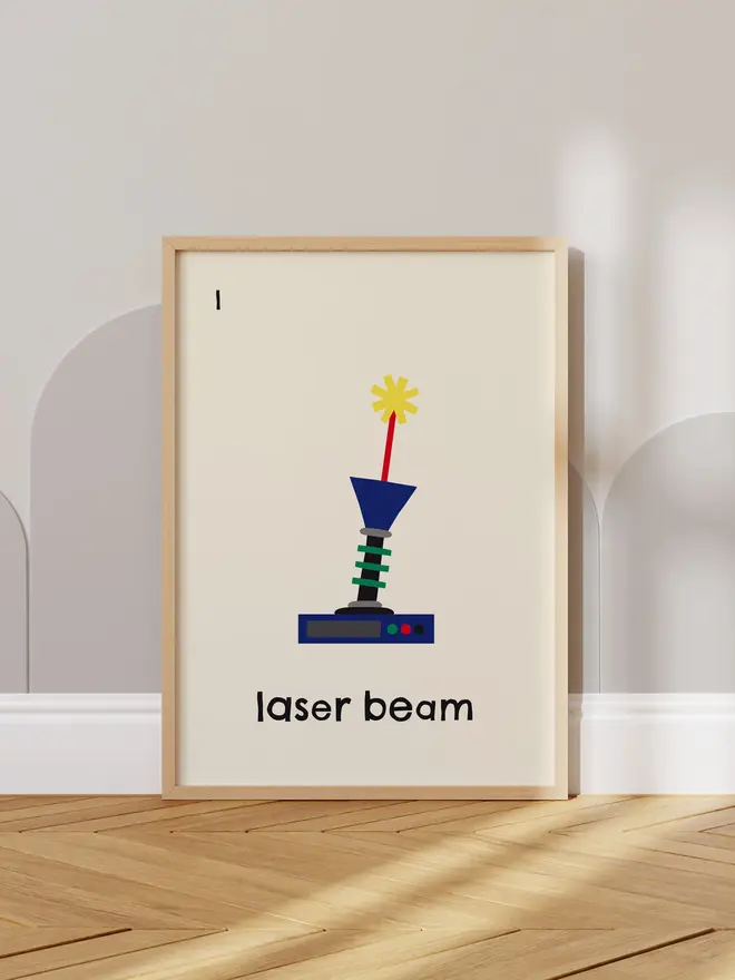 'Laser Beam' Print