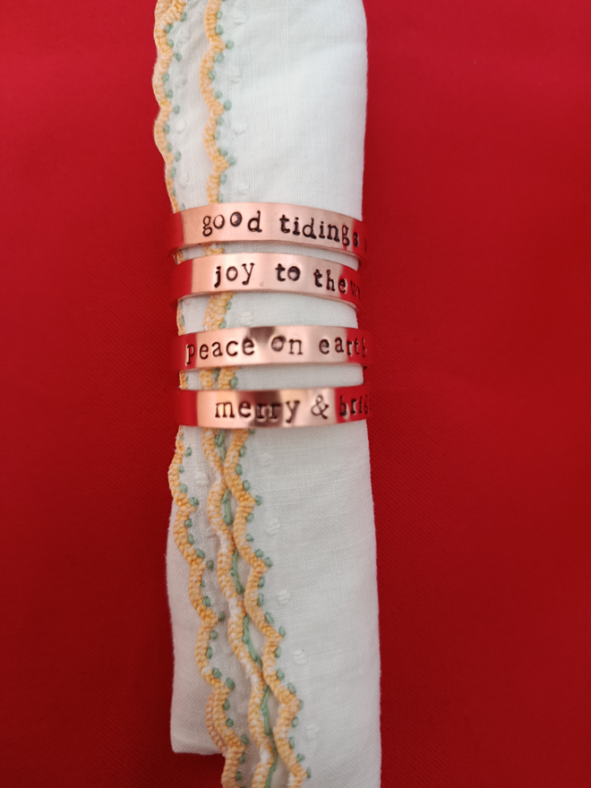 Christmas napkin rings 