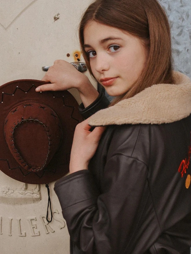 'Hold Ya Horses' Leather Jacket