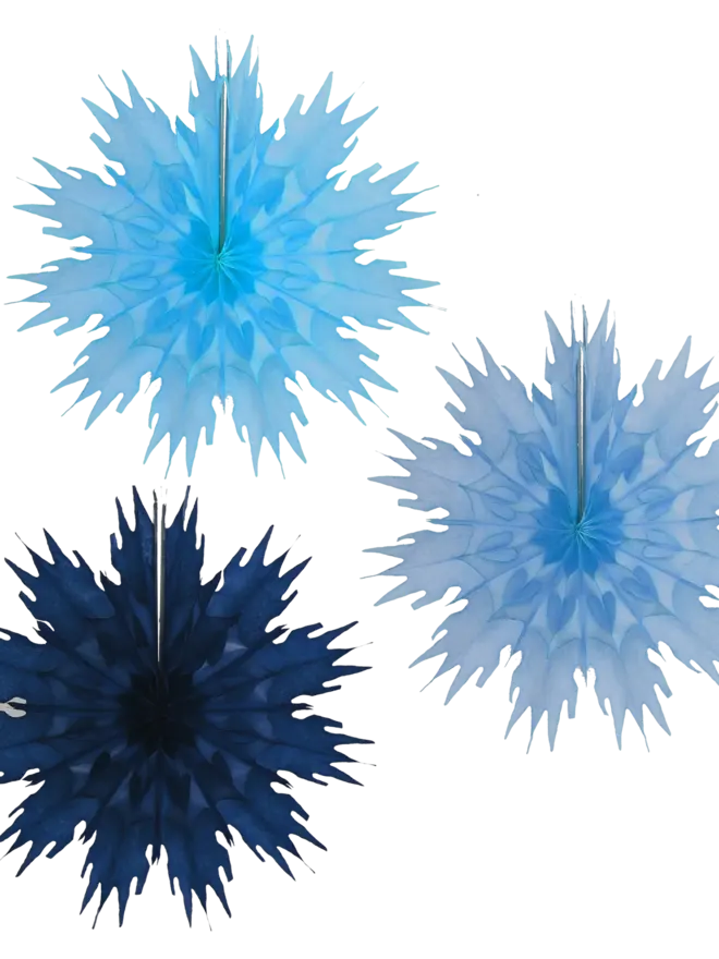 Mini Snowflake Bunting Cool Trio