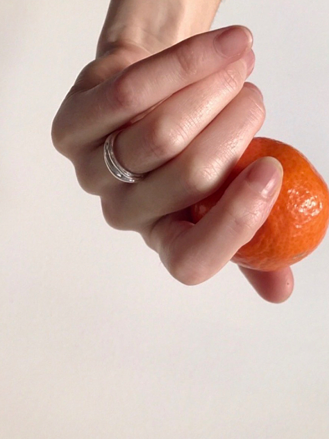 Tangle silver ring