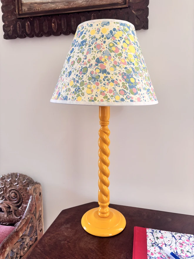 12" Empire lampshade in purdy pattern