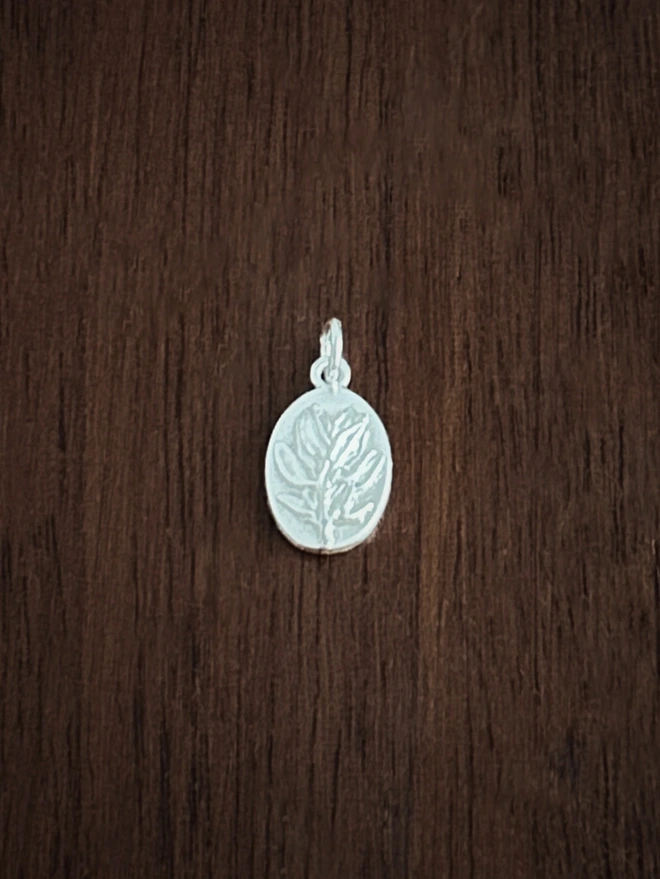 Sterling Silver Thyme Medal Charm