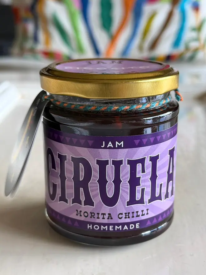 'Ciruela' Jam Jar (Set Of 1-4 Jars), a jam jar sitting on a kitchen counter. 
