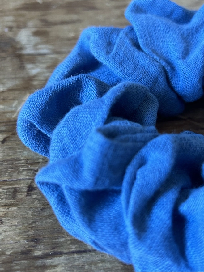 Linen Scrunchie Indigo