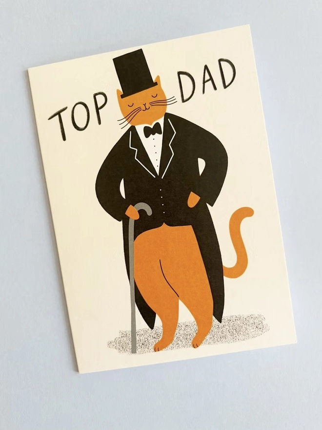 'Top Dad' Father's Day Card