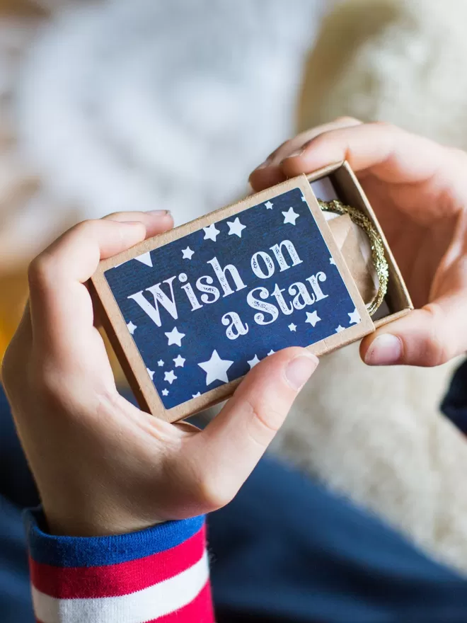 Stitch your own festive wish mini hoop