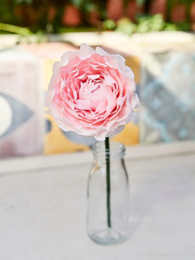 Tonal pink paper flower