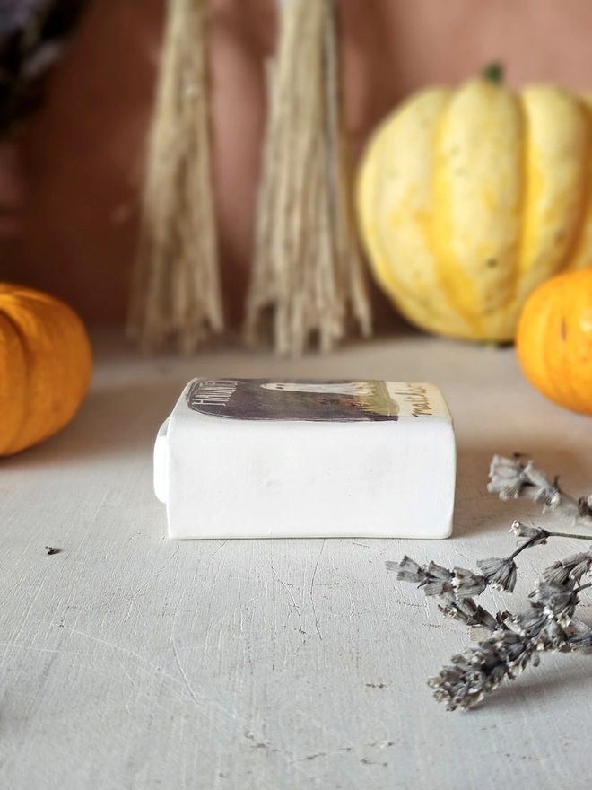 Haunted house Halloween matchbox