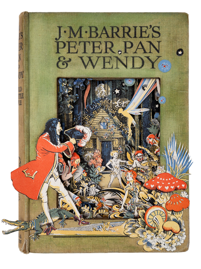 Peter Pan & Wendy II 'Picture Book' print of an original collaged artwork.
