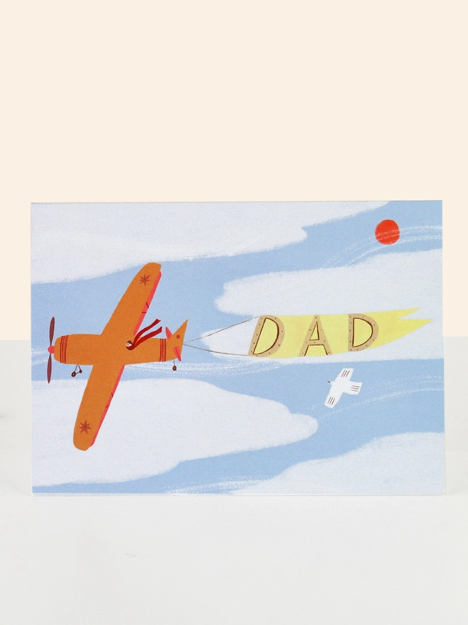 'Dad' Vintage Plane Father's Card