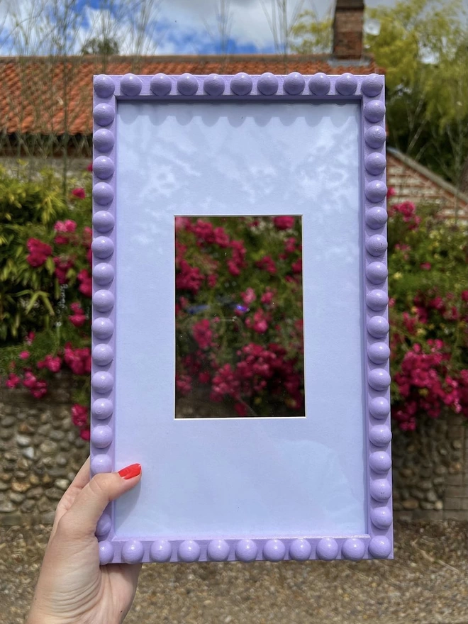 Lilac 'Lucy' Bobbin Photo Frame