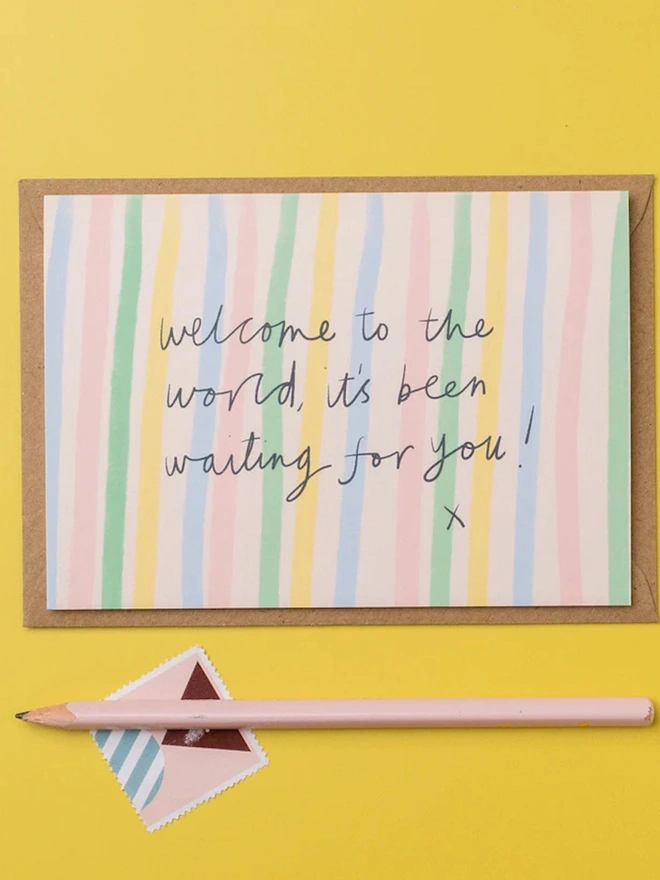 'Welcome To The World' New Baby Card