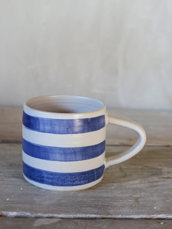 cornish stripe mug simple background