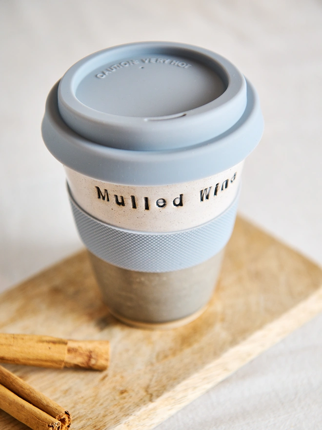 mulled wine ceramic travel mug
