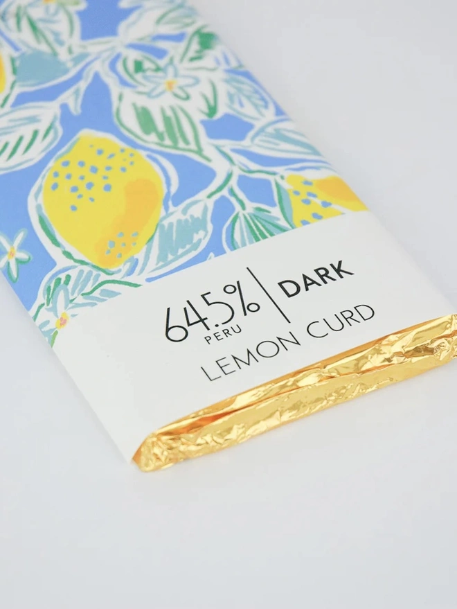 Lemon Curd Dark Chocolate Bar - 64.5% Peruvian