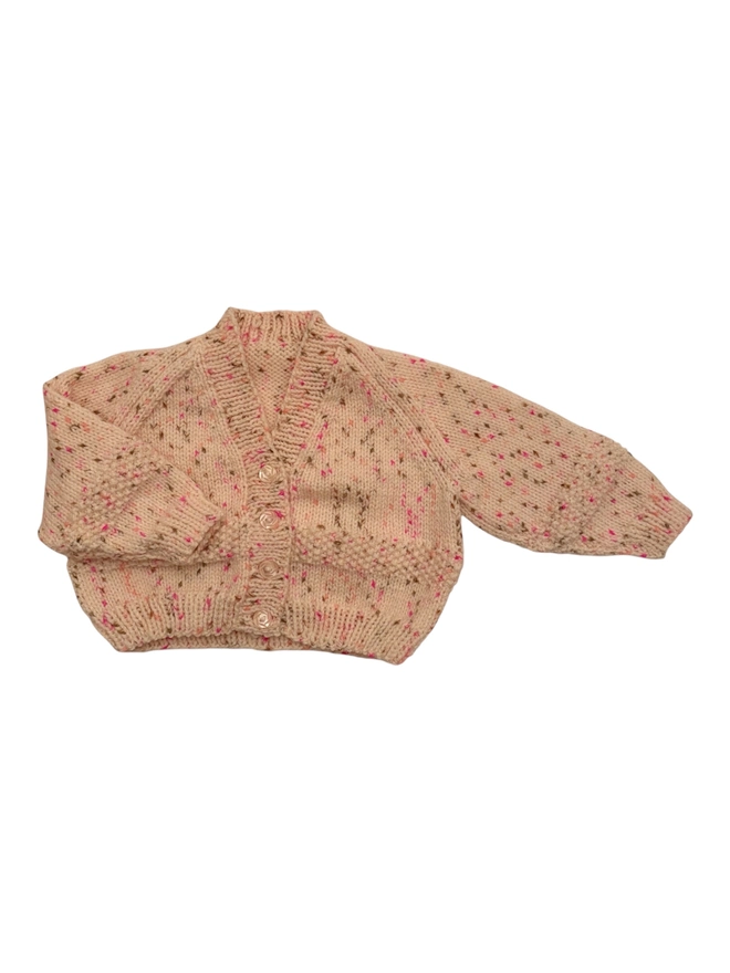 blank Baby Cardigans on white background