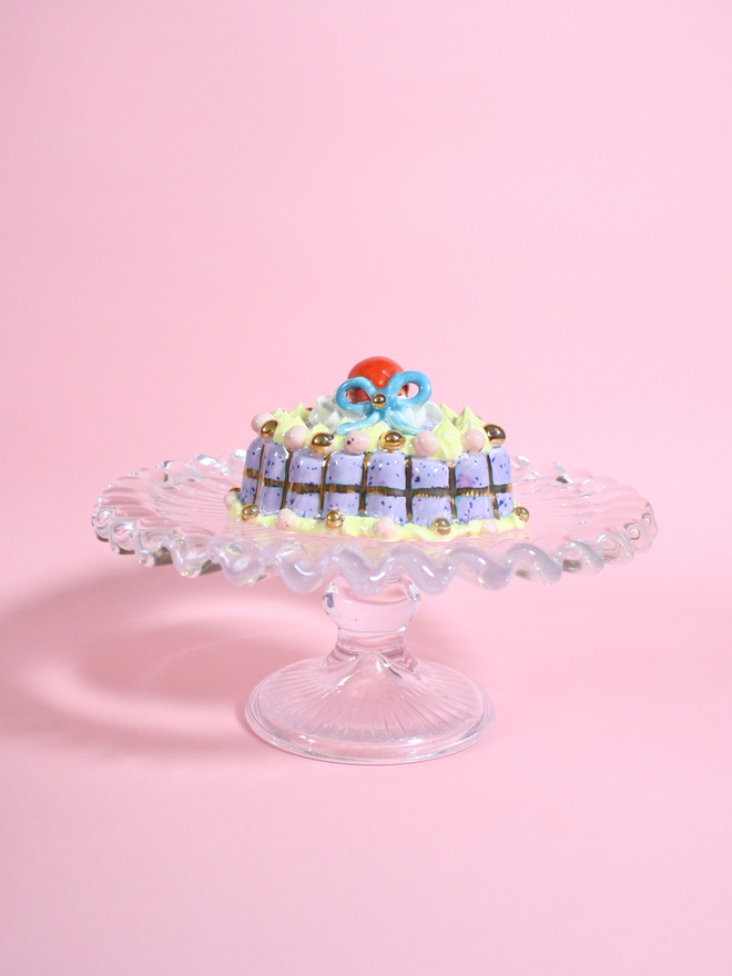 Violet Buttercream Cake Sculpture