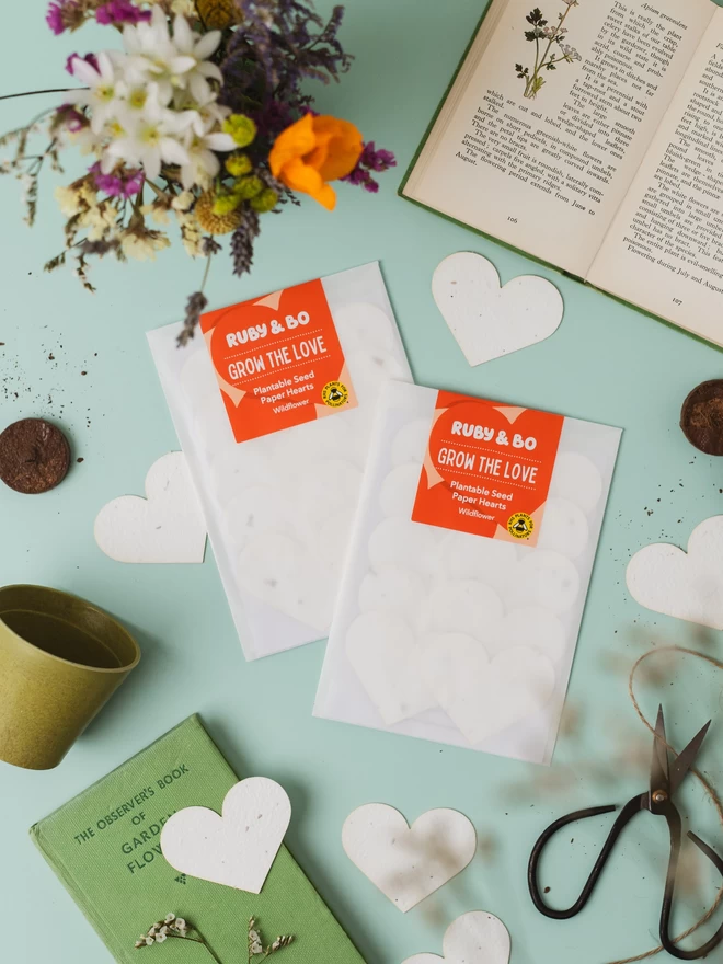 Grow The Love! Plantable Seed Paper Hearts