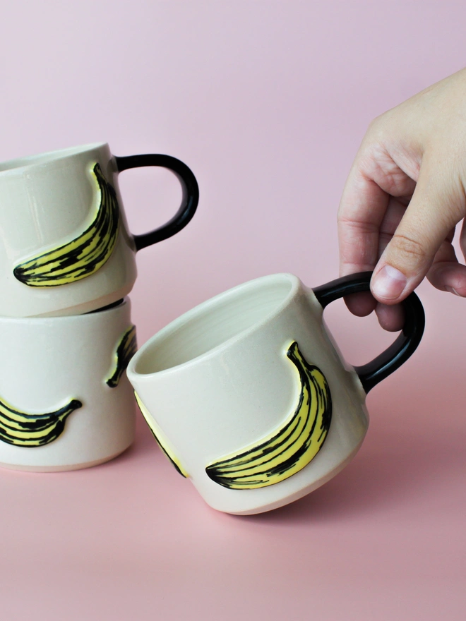 Handmade Ceramic Banana Mug 