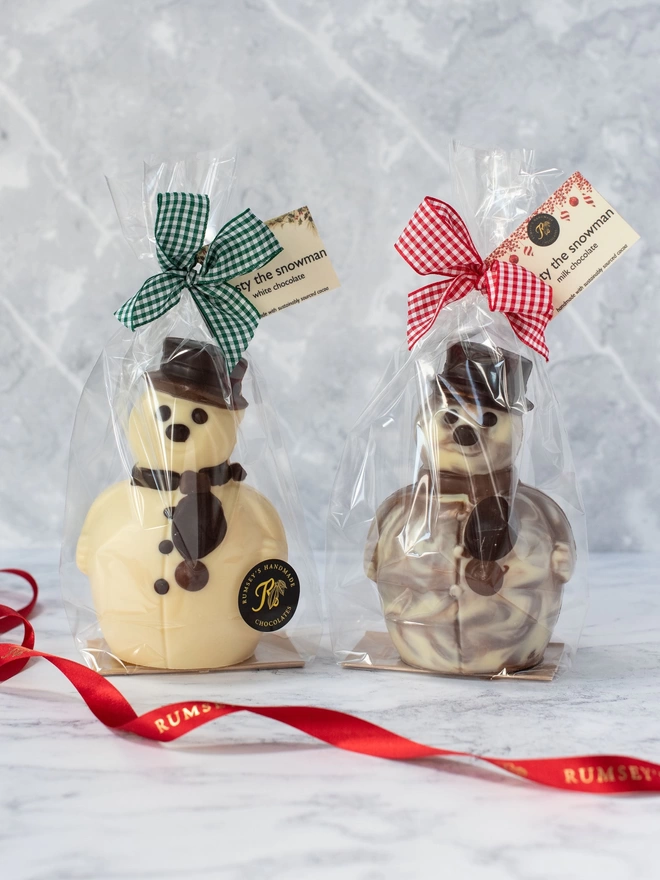 Christmas chocolate snowmen