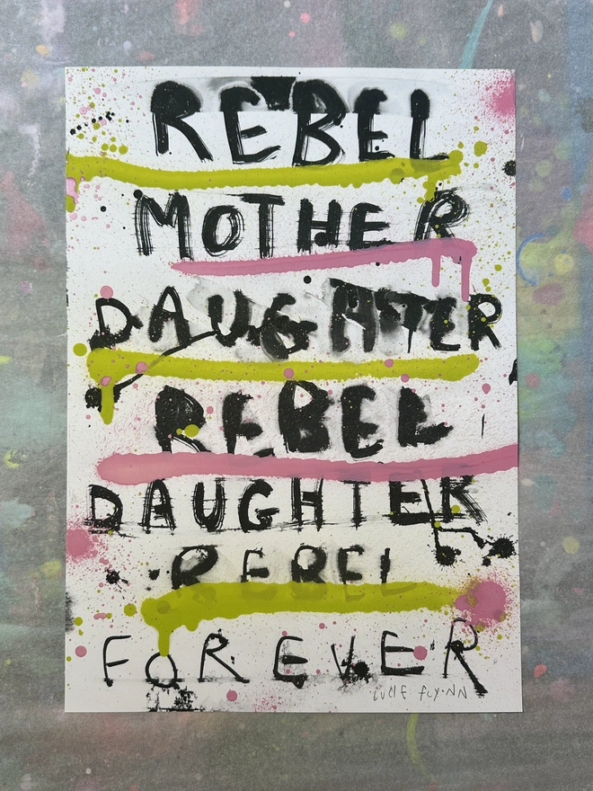 Rebel Mother with Spray Paint