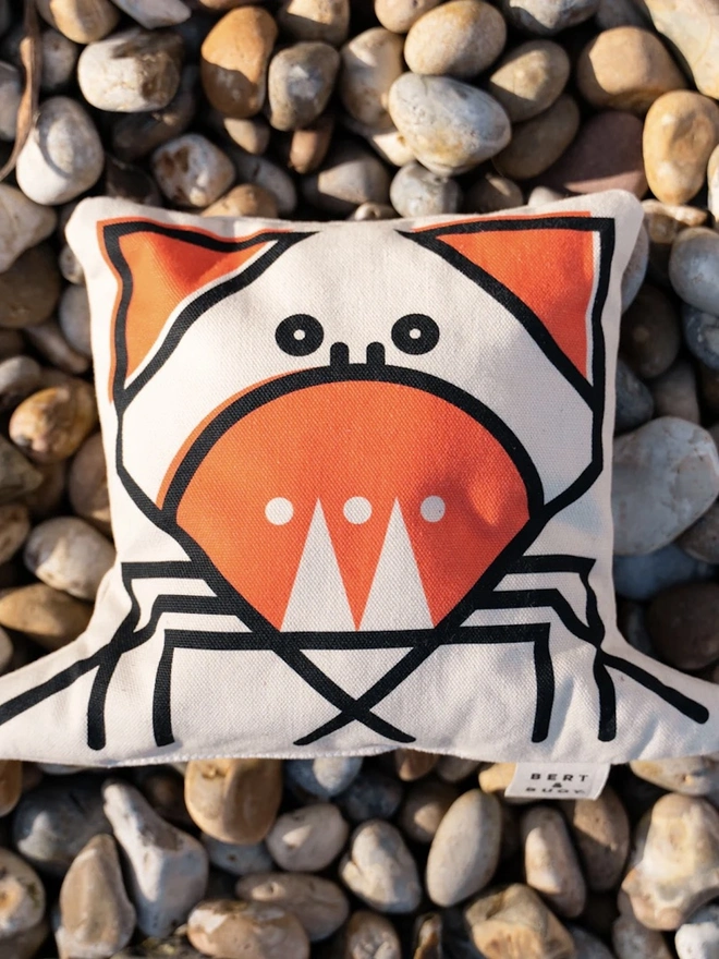 Crab Line Art Shaped Cushion