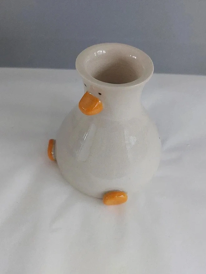 Round Boy Duck Vase Duck Vase