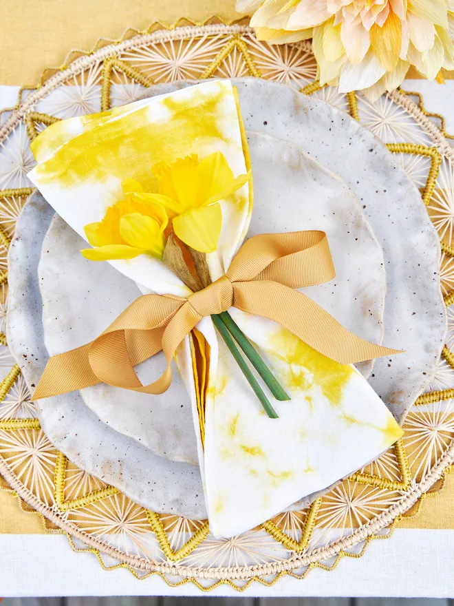 Yellow napkin