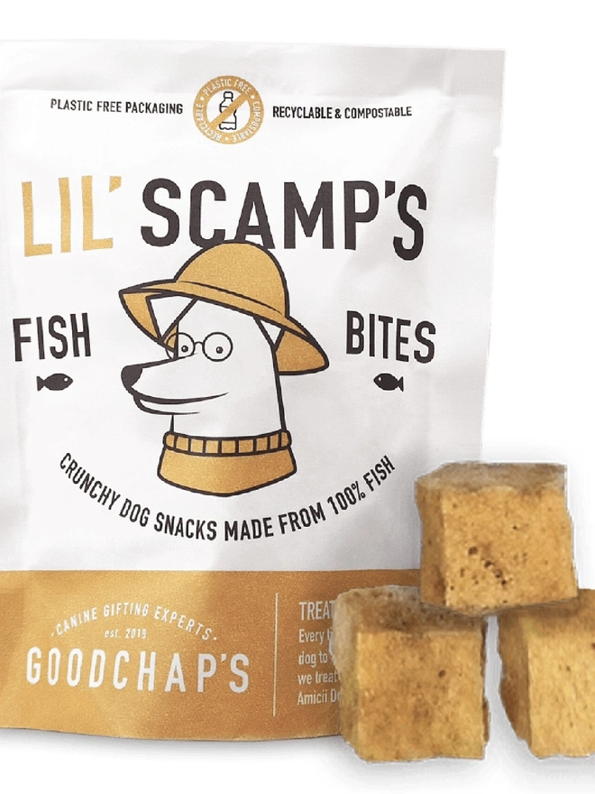 Lil' Scamp's Fish Bites Dog Treats