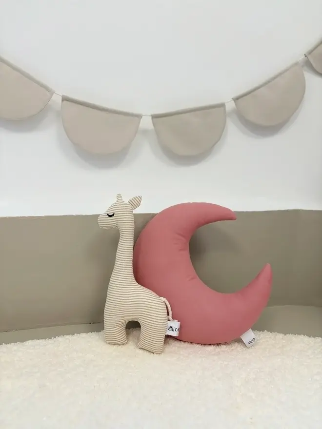 cotton kids moon cushion