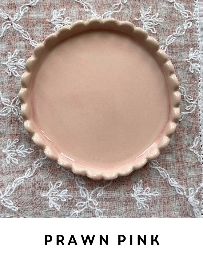Scalloped Edge Ceramic Coasters