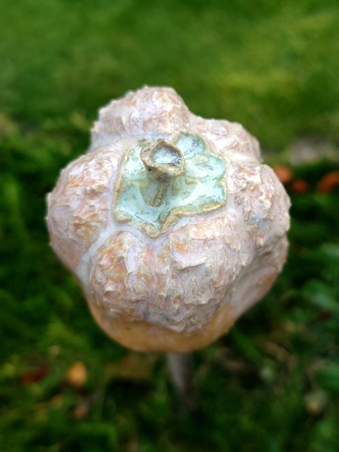 Pumpkin cane topper home decor