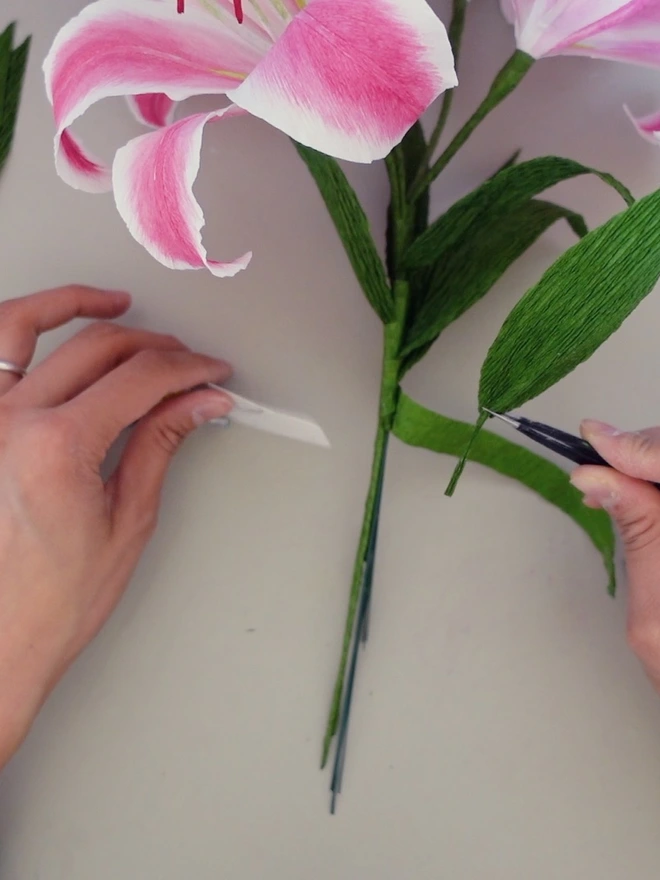 Crepe Paper Easter Lily DIY Kit