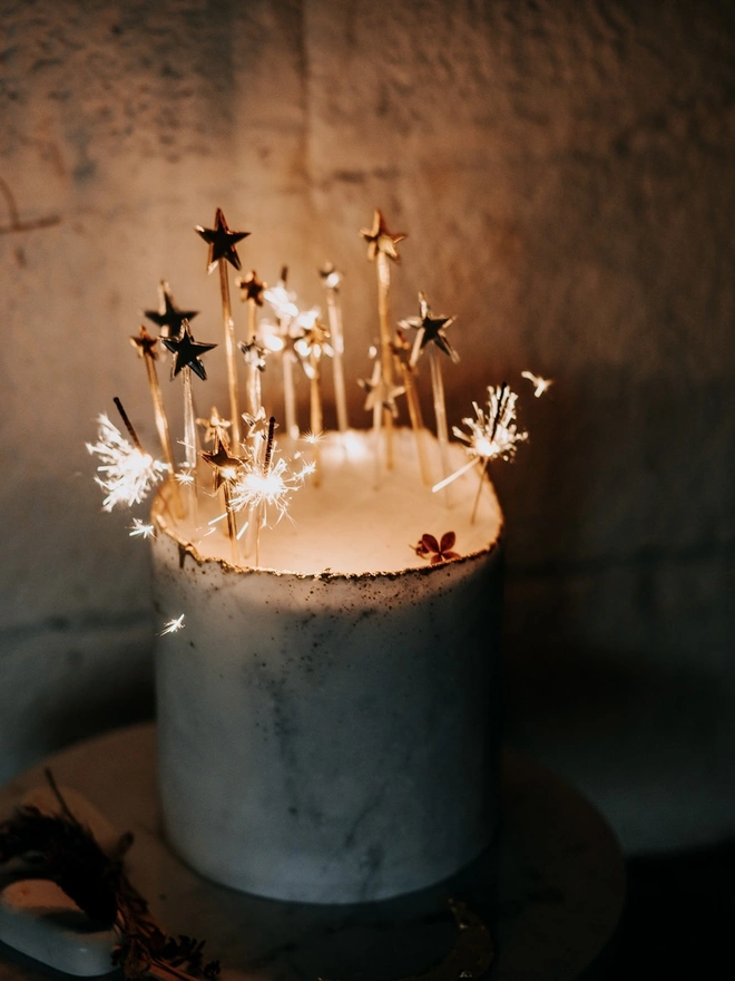 Star Shower Celestial Cake Topper