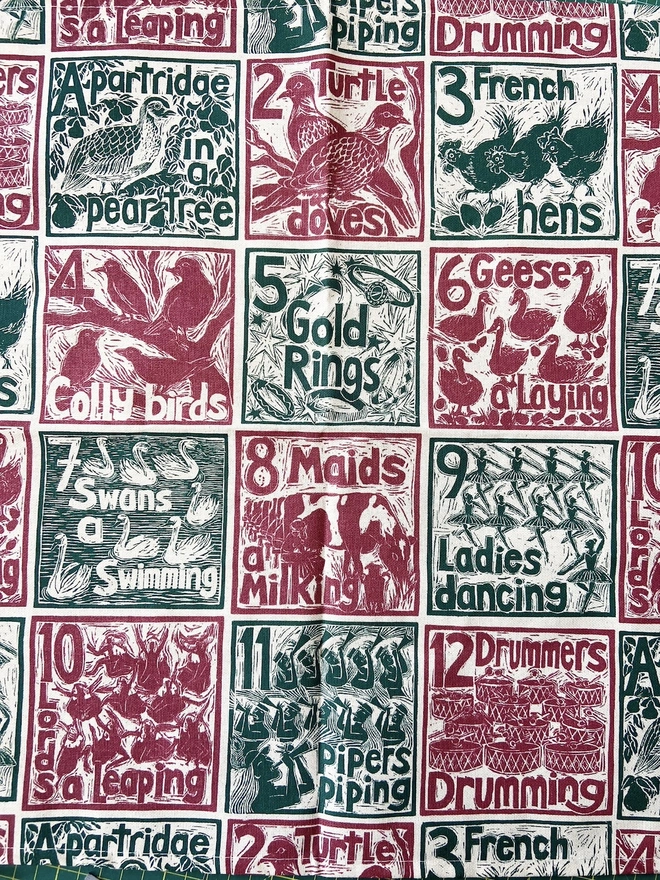 Christmas Organic Cotton Napkins (Set Of 6)