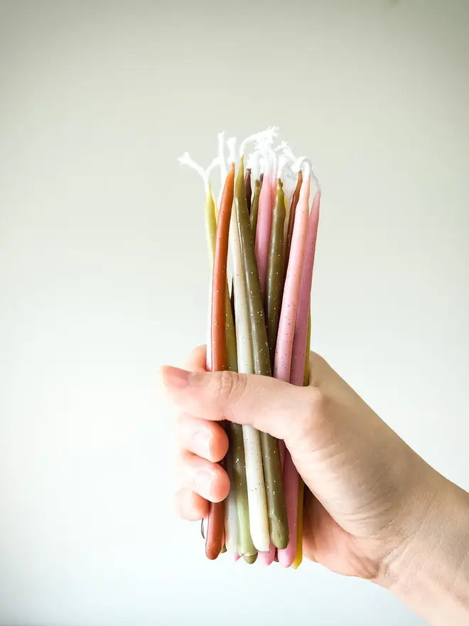 Beeswax Birthday Candles