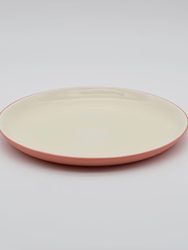 Small Plates. A pink small plate.