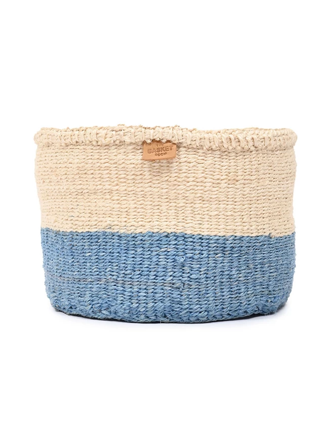 singular blue colour block basket