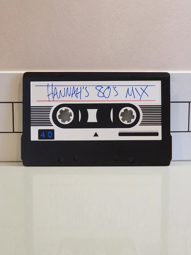 Personalised Cassette Tape Artwork