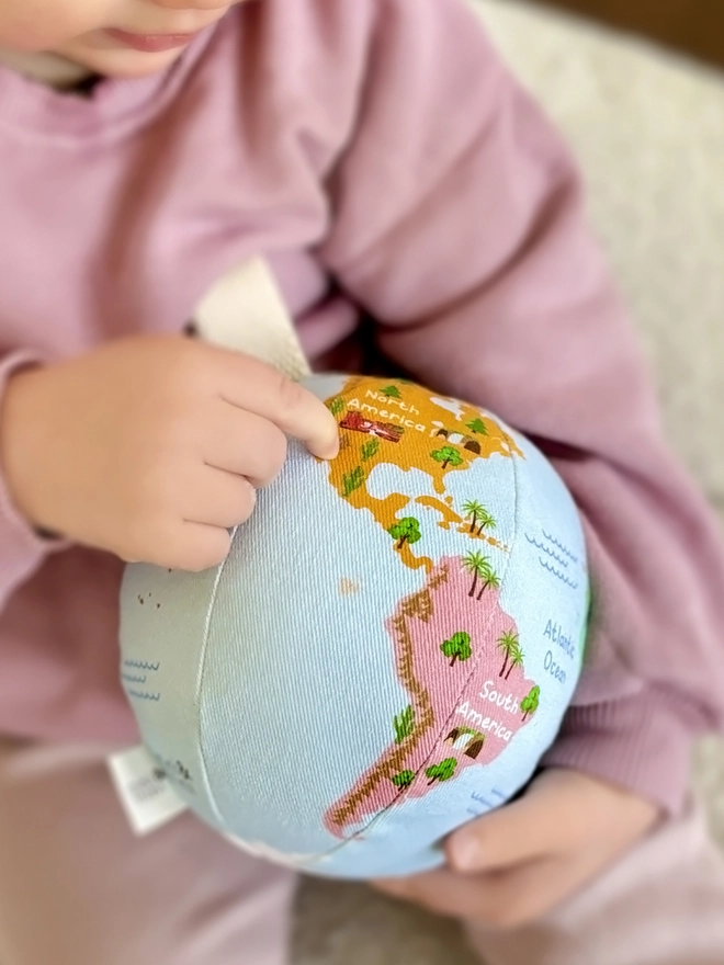 soft toy kids globe