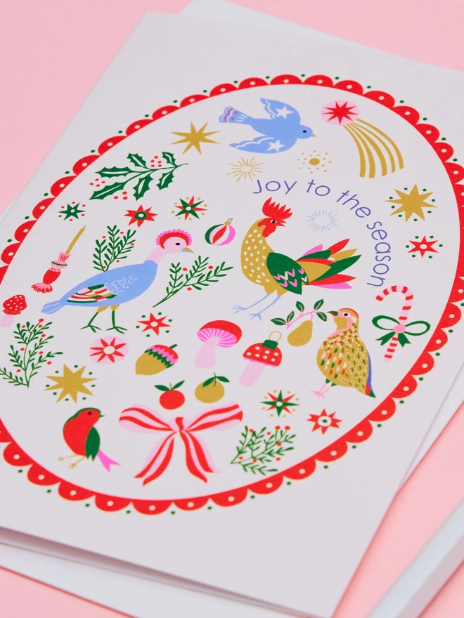 Joy To The Season Pack of 6 Cards