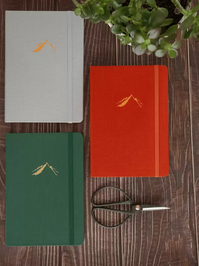 Various colours of mountain journal