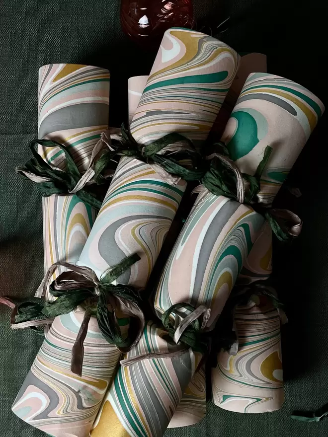 Marble Joy Christmas Crackers