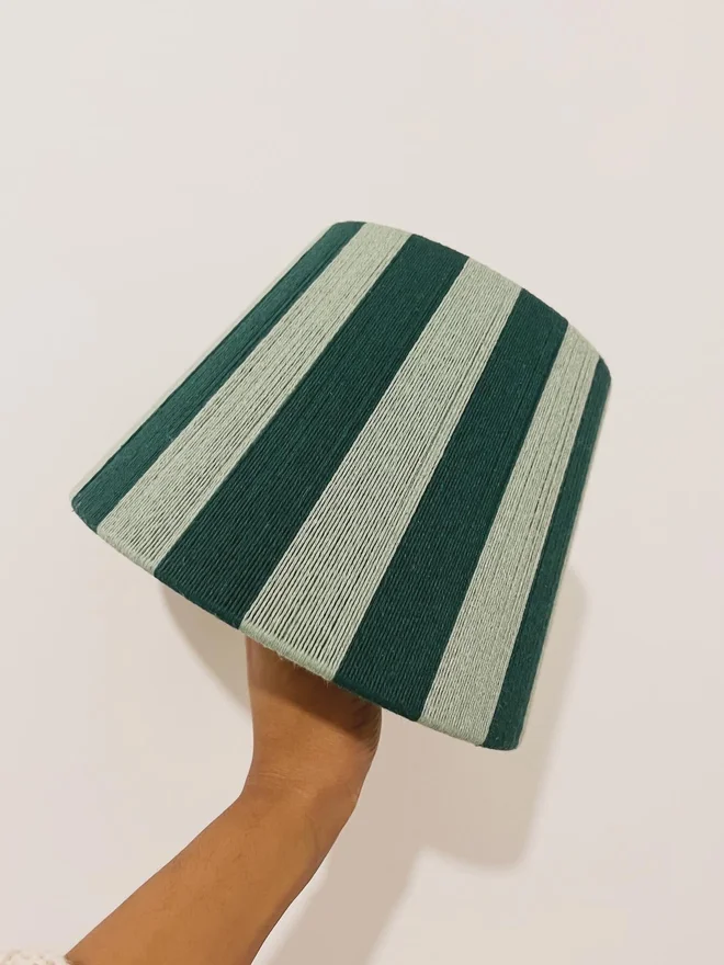 Forest The Forest And Sage Green Stripe String Lampshade