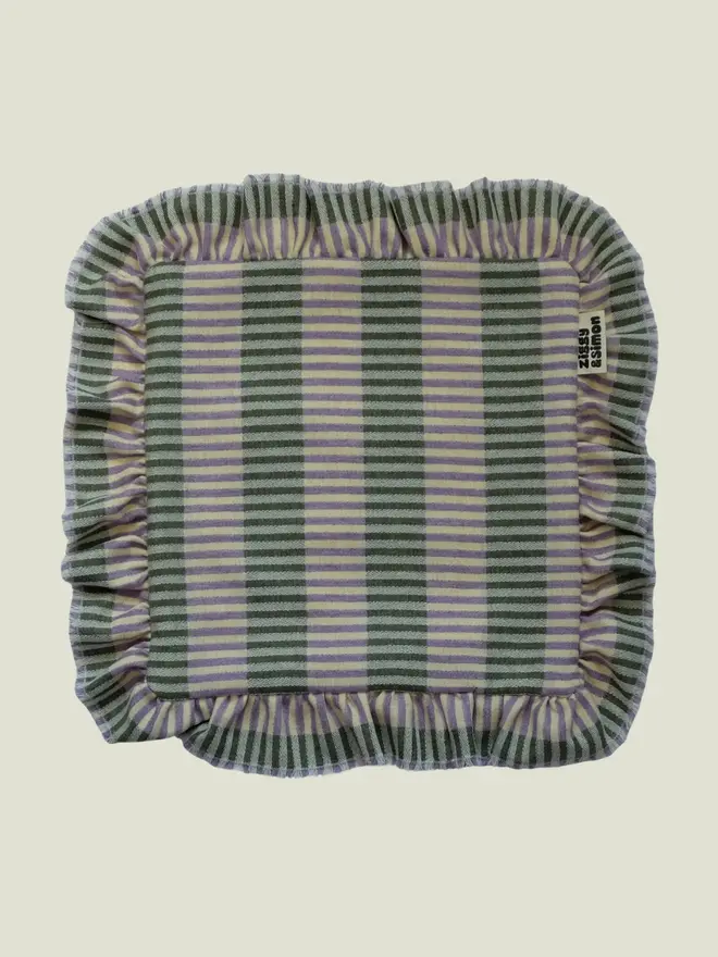 Parma Violet Cushion. A cushion in square.